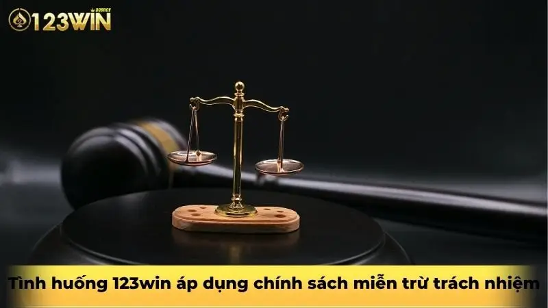Tình huống 123win áp dụng chính sách miễn trừ trách nhiệm